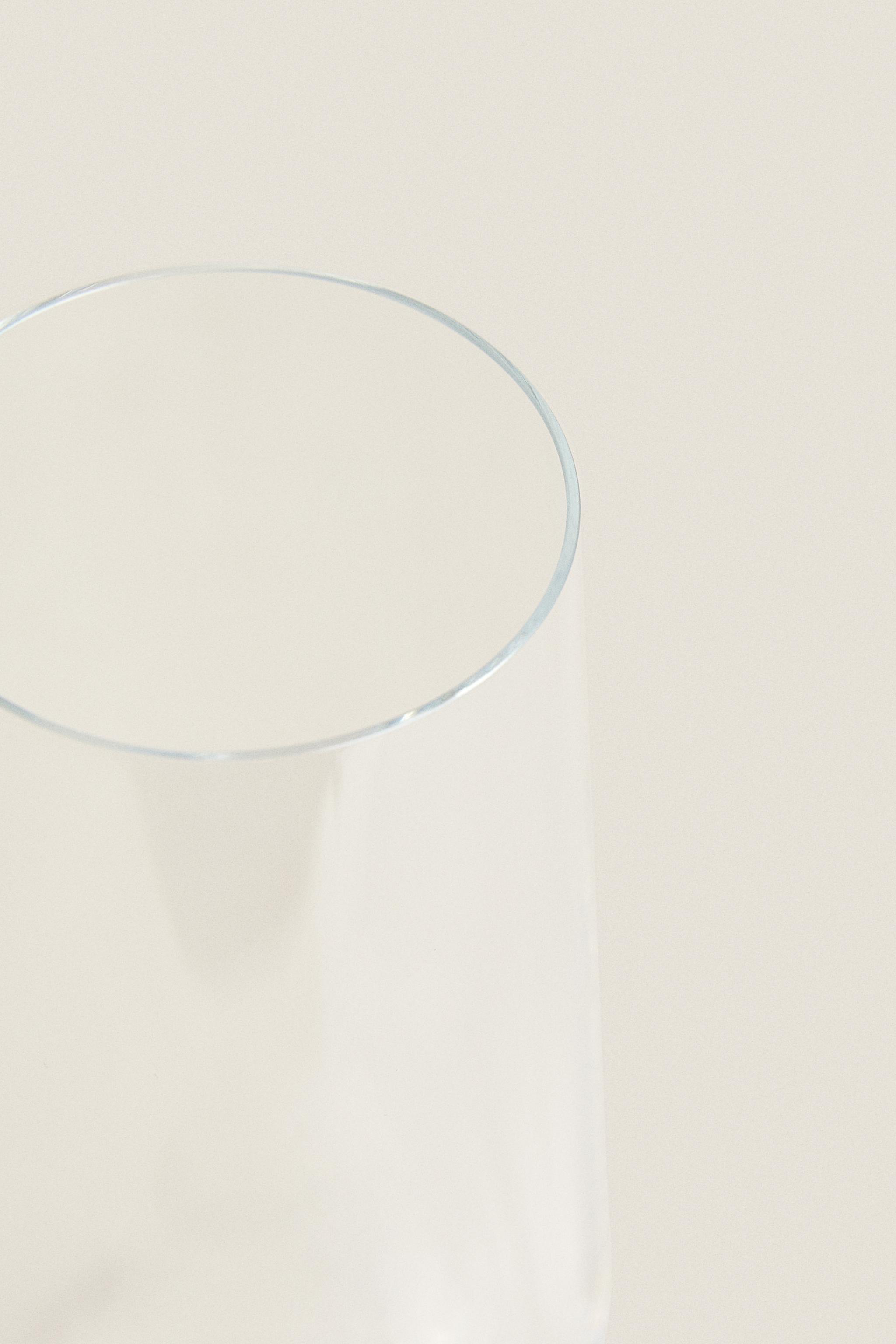 PLAIN BOHEMIA CRYSTAL FLUTE GLASS